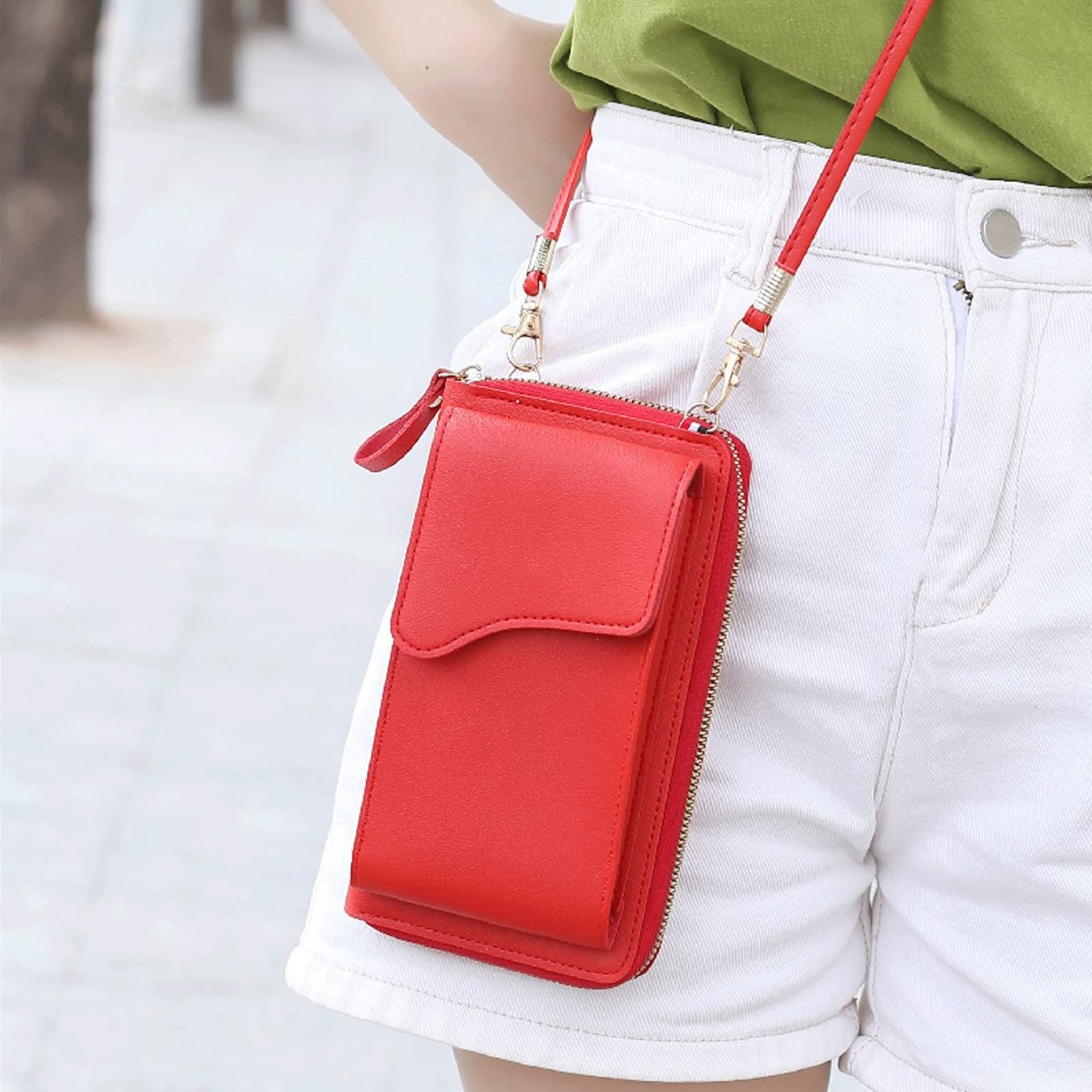 Wristlet Wallet Zipper - Shoulder Purse Women's Small Crossbody Shoulder