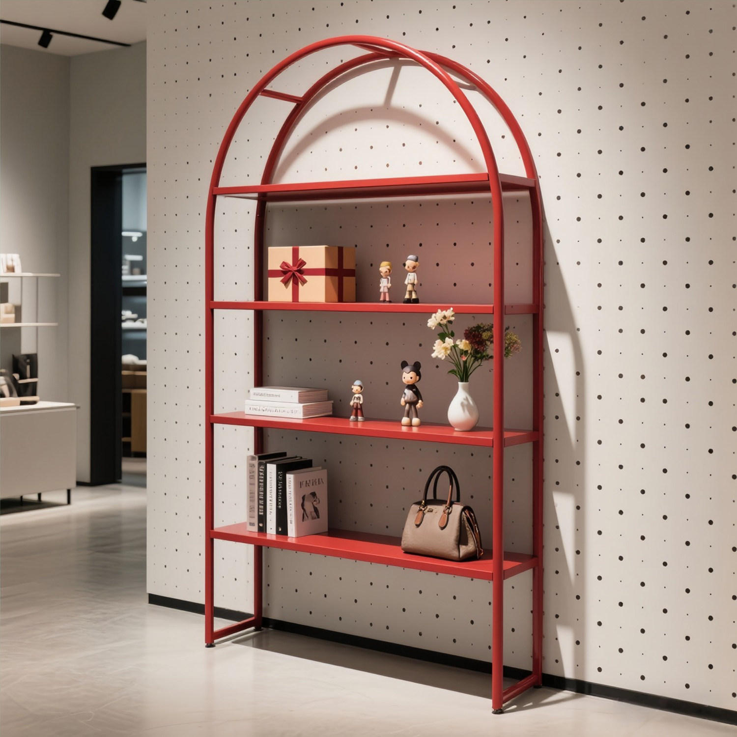 Luxury Bags Levels - Light luxury clothing store display racks,