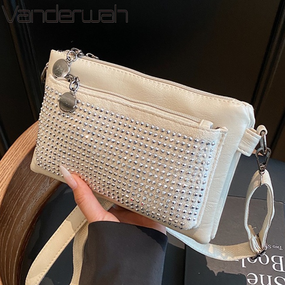 Luxury Bags Levels - Customized A-level Rhinestone Sparkling Three-layer Bag