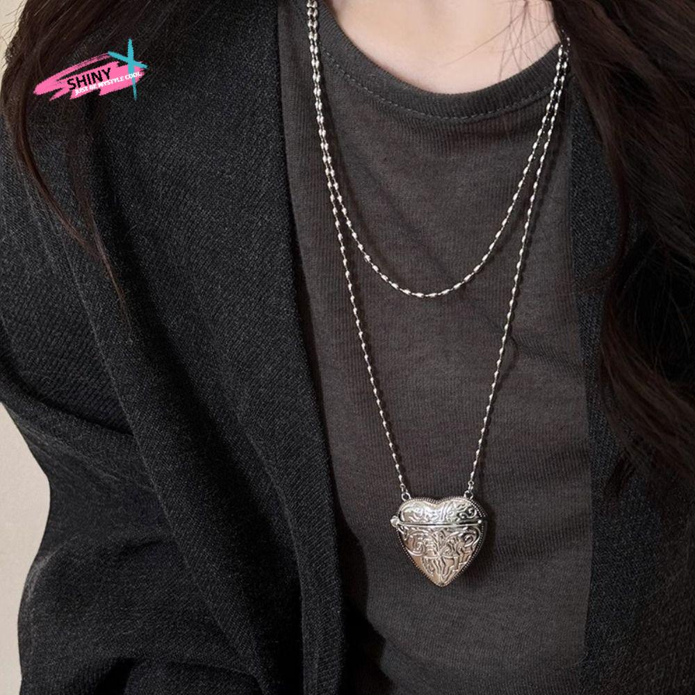 Luxury Bags Photos - Openable Heart Locket Necklace Photo Pendant