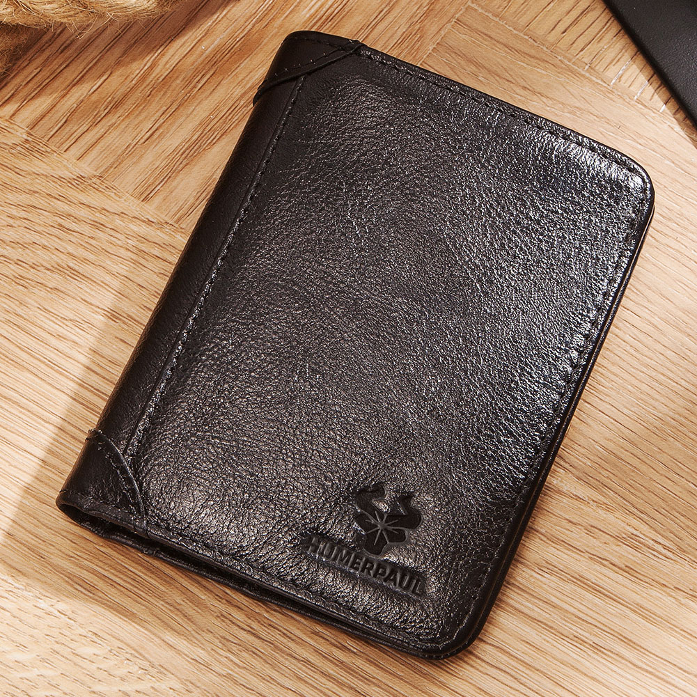 Luxury Bags Photos - Genuine Leather Mens Wallet RFID Blocking