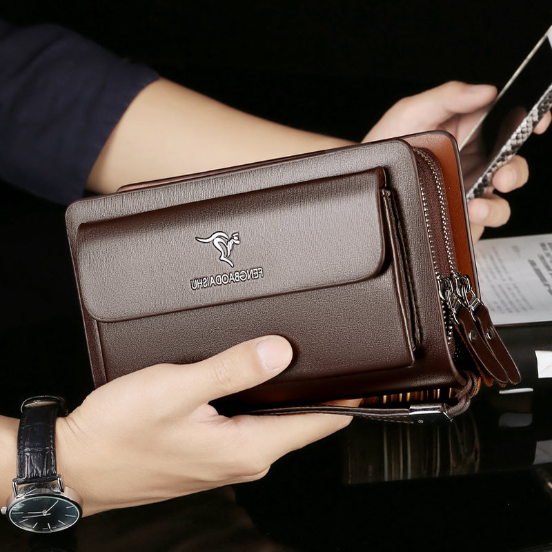 Wristlet Wallet Zipper - Fashion Men's Wallets Brand Large Zipper