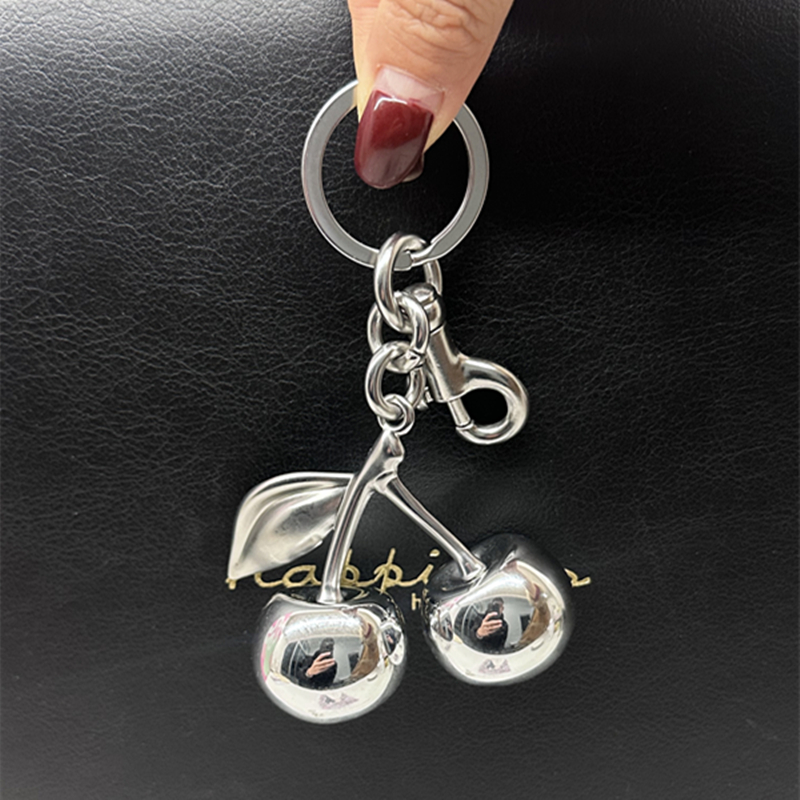 Luxury Bags Coach - Luxury Mirror Face Silvery Cherry Pendant
