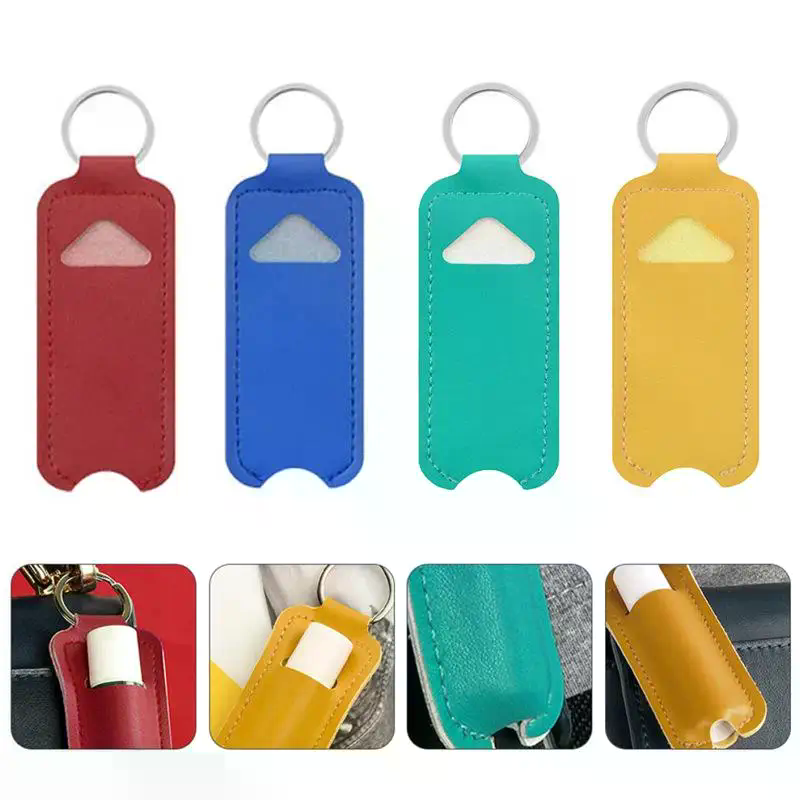 Pu Leather Chapstick Pouch Key - огляд і ціна Key Holder Leather Pouch