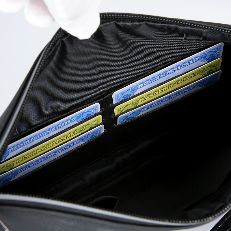 Men's Soft PU Leather Clutch B - огляд і ціна Wristlet Wallet Zipper