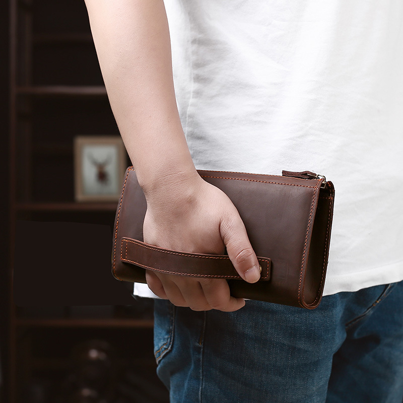 Men's Clutches Long Handbag Bu - огляд і ціна Wristlet Wallet Zipper