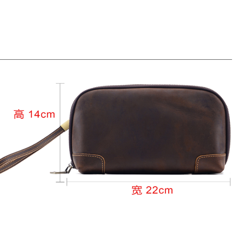 Vintage 100% Genuine Leather Z - огляд і ціна Wristlet Wallet Zipper