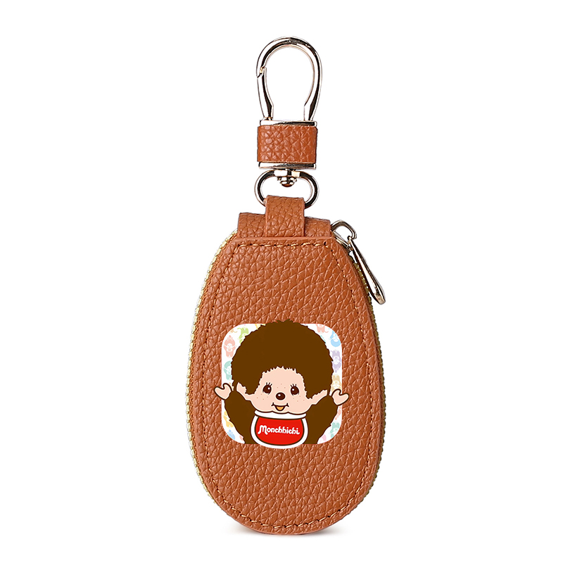 1pcs MONCHHICHI Leather Zipper - огляд і ціна Key Holder Leather Pouch