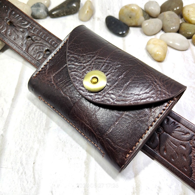 Blongk Mini Waist Bag Thin Bel - огляд і ціна Key Holder Leather Pouch
