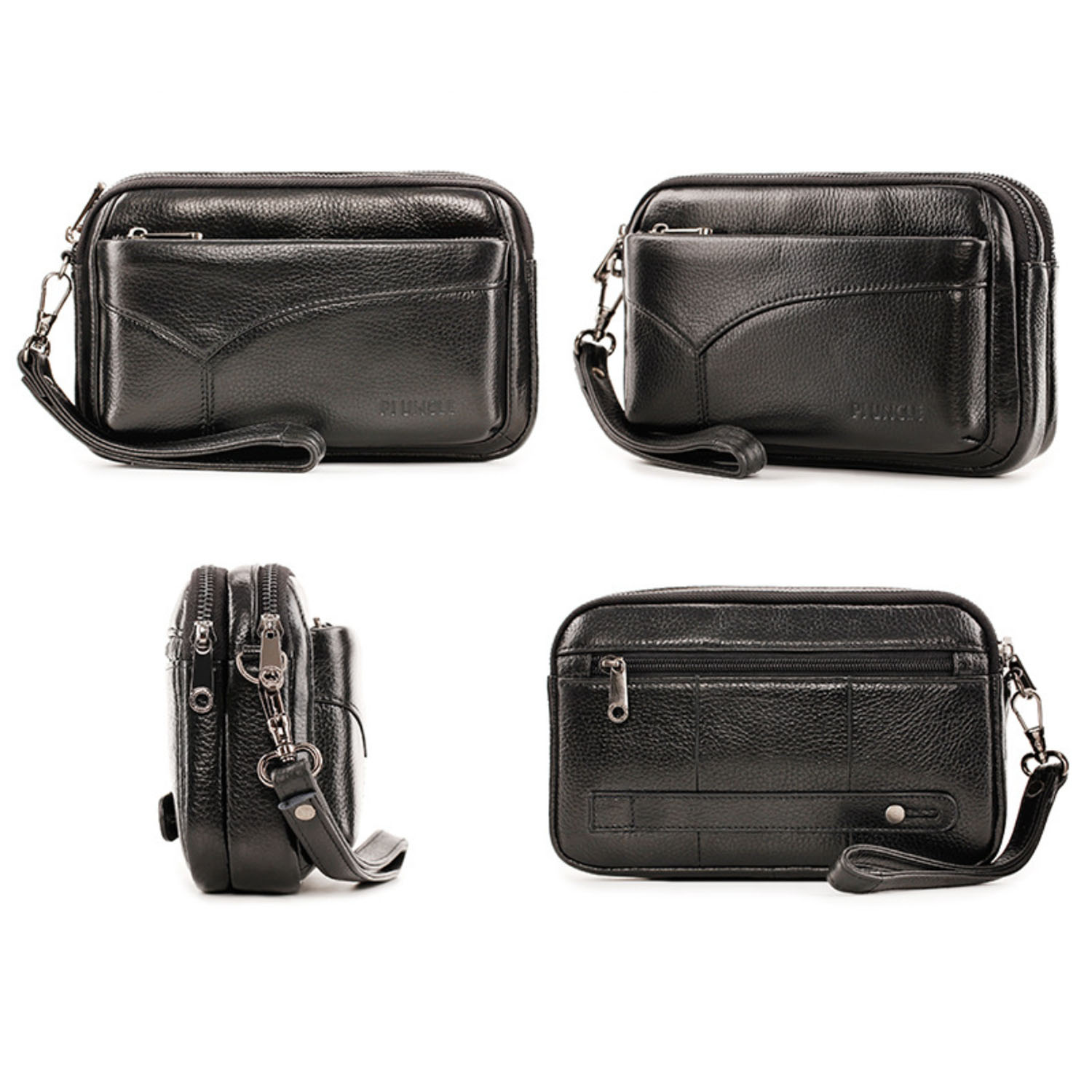 Men's Genuine Leather Fashion  - огляд і ціна Wristlet Wallet Zipper
