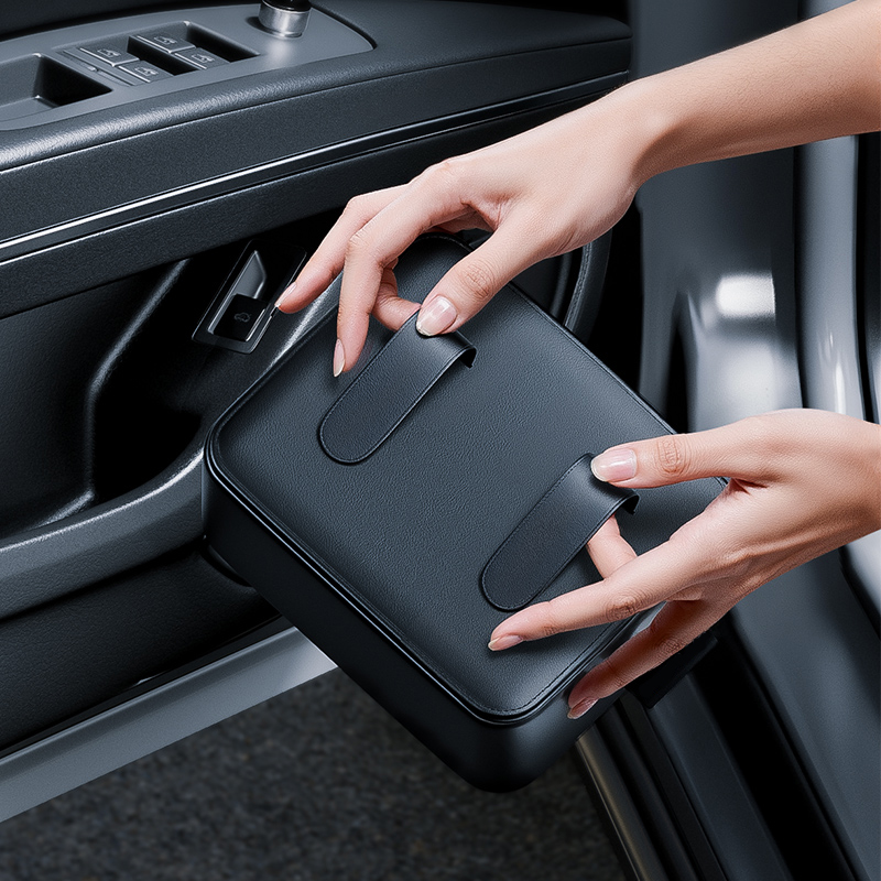 Car Door Storage Pockets Hangi - огляд і ціна Key Holder Leather Pouch