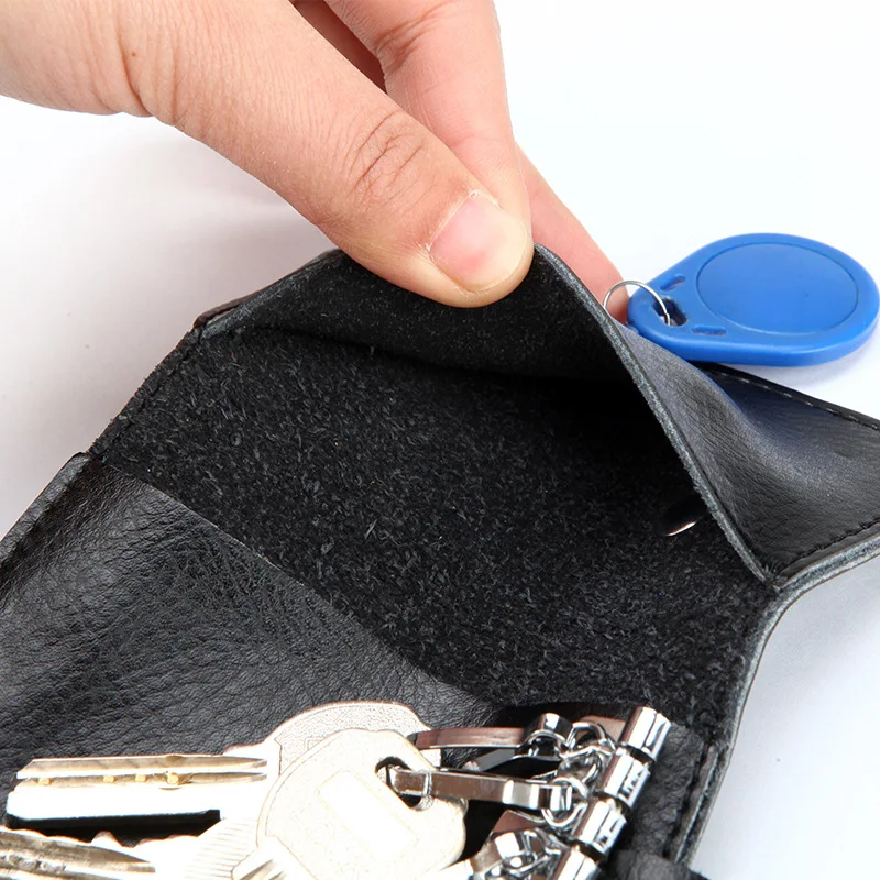 Genuine Leather Keychain Men K - огляд і ціна Key Holder Leather Pouch