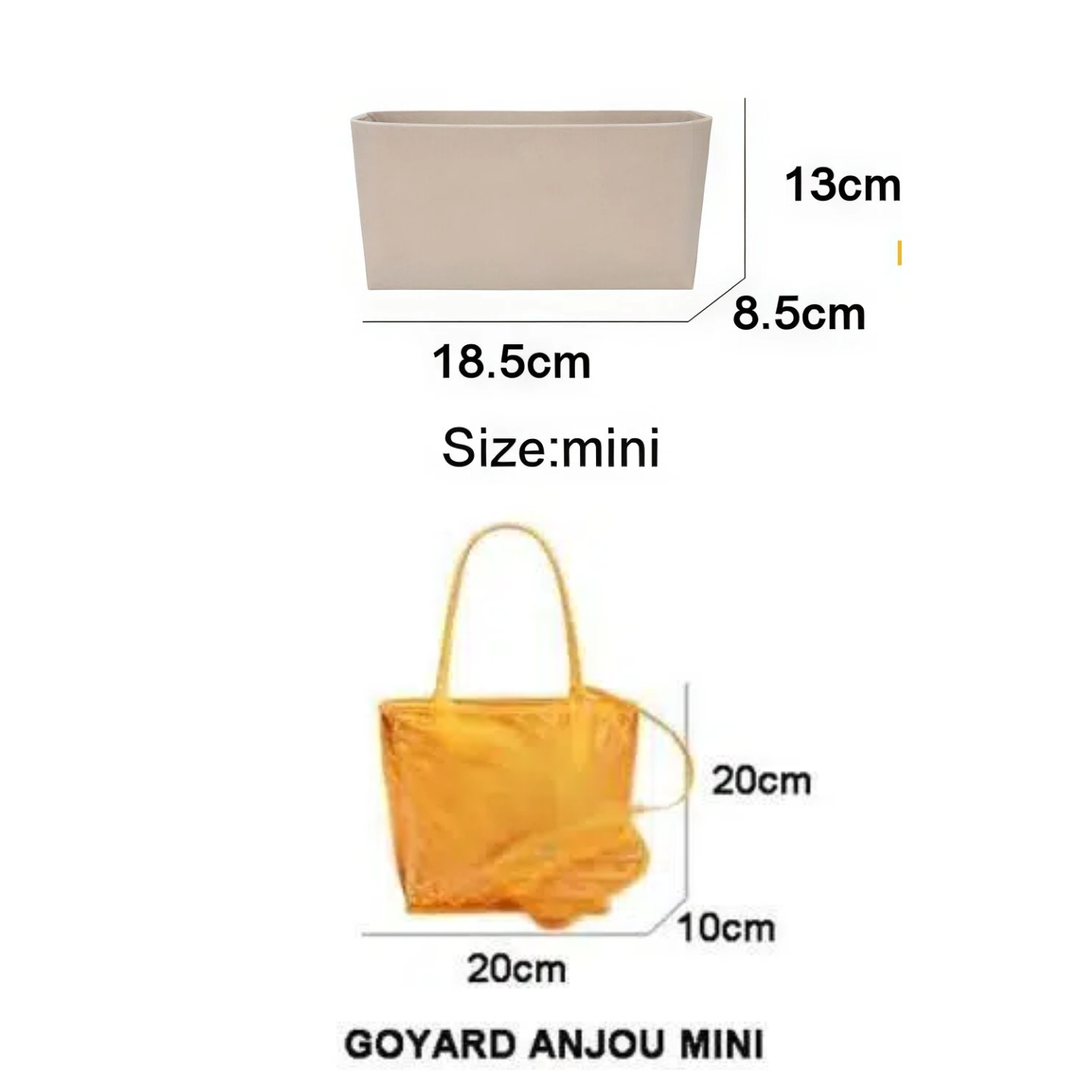 Felt Insert Bag Cosmetic Organ - огляд і ціна Luxury Bags Goyard